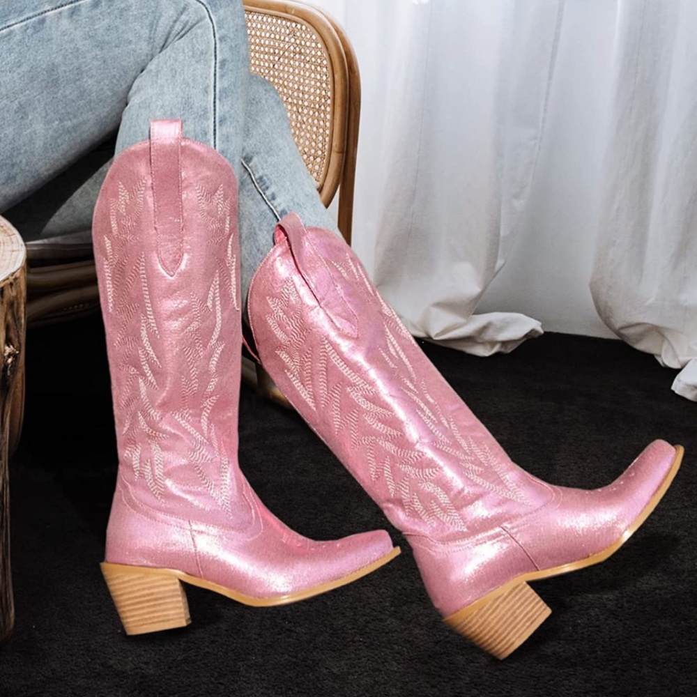 ❤️ Metallic Western Boots